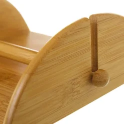 PORTATOVAGLIOLI IN BAMBÙ CON FERMO PORTA TOVAGLIOLI DA TAVOLA SUPPORTO DA CUCINA