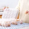 PORTAUOVO PORTA UOVO 15 POSTI CON DIVISORIO PER UOVA IN PLASTICA CONTENITORE