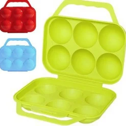 PORTAUOVO PORTA UOVO 6 POSTI CON DIVISORIO PER UOVA IN PLASTICA CONTENITORE