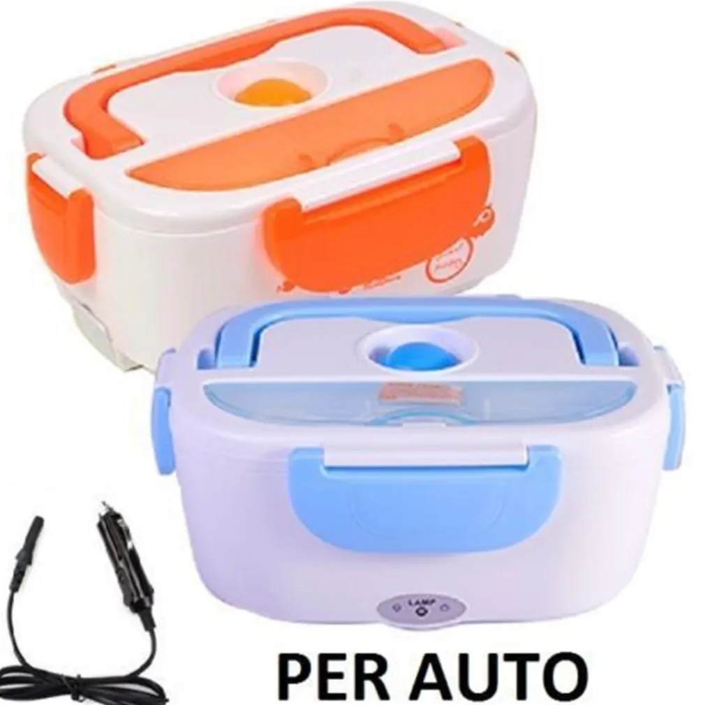 PORTAVIVANDE TERMICO SCALDA PORTA PRANZO CONTENITORE ELETTRICO DA CASA E AUTO