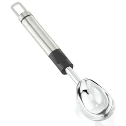 PORZIONATORE DOSAGELATO PALETTA PER GELATO ACCIAIO ARGENTO OCCHIELLO D'AGGANCIO