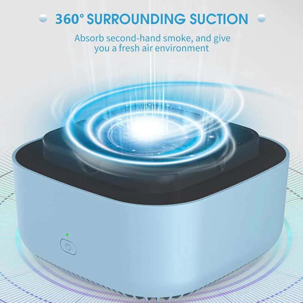 POSACENERE ASPIRA FUMO ASPIRAFUMO SIGARETTE ODORI ASPIRATORE ELETTRICO SCRIVANIA