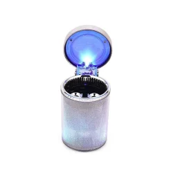 POSACENERE AUTO LUCE LED PORTACENERE HT-068 BARATTOLO UFFICIO CASA PORTATILE