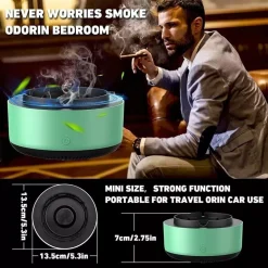 POSACENERE ELETTRICO ASPIRAFUMO FILTRO PURIFICATORE PORTACENERE INTELLIGENTE