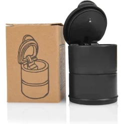 POSACENERE UNIVERSALE PER AUTO LED LUCE PORTATILE ANTIVENTO PLASTICA ANTIODORE