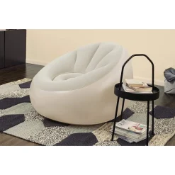 POUF GONFIABILE ROTONDO CON LUCE LED INTEGRATA 102 X 97 X 71 CM MULTICOLOR 75086