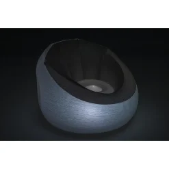 POUF GONFIABILE ROTONDO CON LUCE LED INTEGRATA 102 X 97 X 71 CM MULTICOLOR 75086