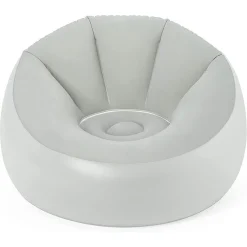 POUF GONFIABILE ROTONDO CON LUCE LED INTEGRATA 102 X 97 X 71 CM MULTICOLOR 75086