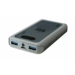 POWER BANK 4 IN 1 CARICATORE WIRELESS SENZA FILI QI LED 12000MAH CARICA BATTERIA