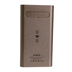 POWER BANK 5 IN 1 CARICATORE WIRELESS SENZA FILI QI LED 10000MAH CARICA BATTERIA