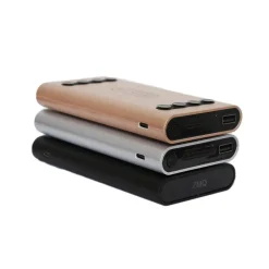 POWER BANK 5 IN 1 CARICATORE WIRELESS SENZA FILI QI LED 10000MAH CARICA BATTERIA