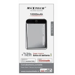 POWER BANK 10000 MAH 2XUSB 2.1A SUPER RICARICA CARICABATTERIA PORTATILE PA-TM015