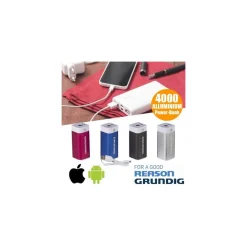 POWER BANK CARICABATTERIA DA 4000 MAH SMARTPHONE IOS ANDROID CARICA BATTERIA