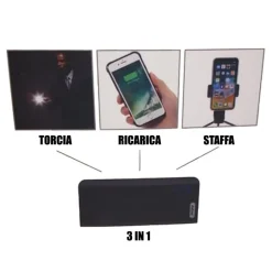 POWER BANK 10000MAH CARICA BATTERIA PORTATILE 3 USCITE USB PER SMARTPHONE Q-T67