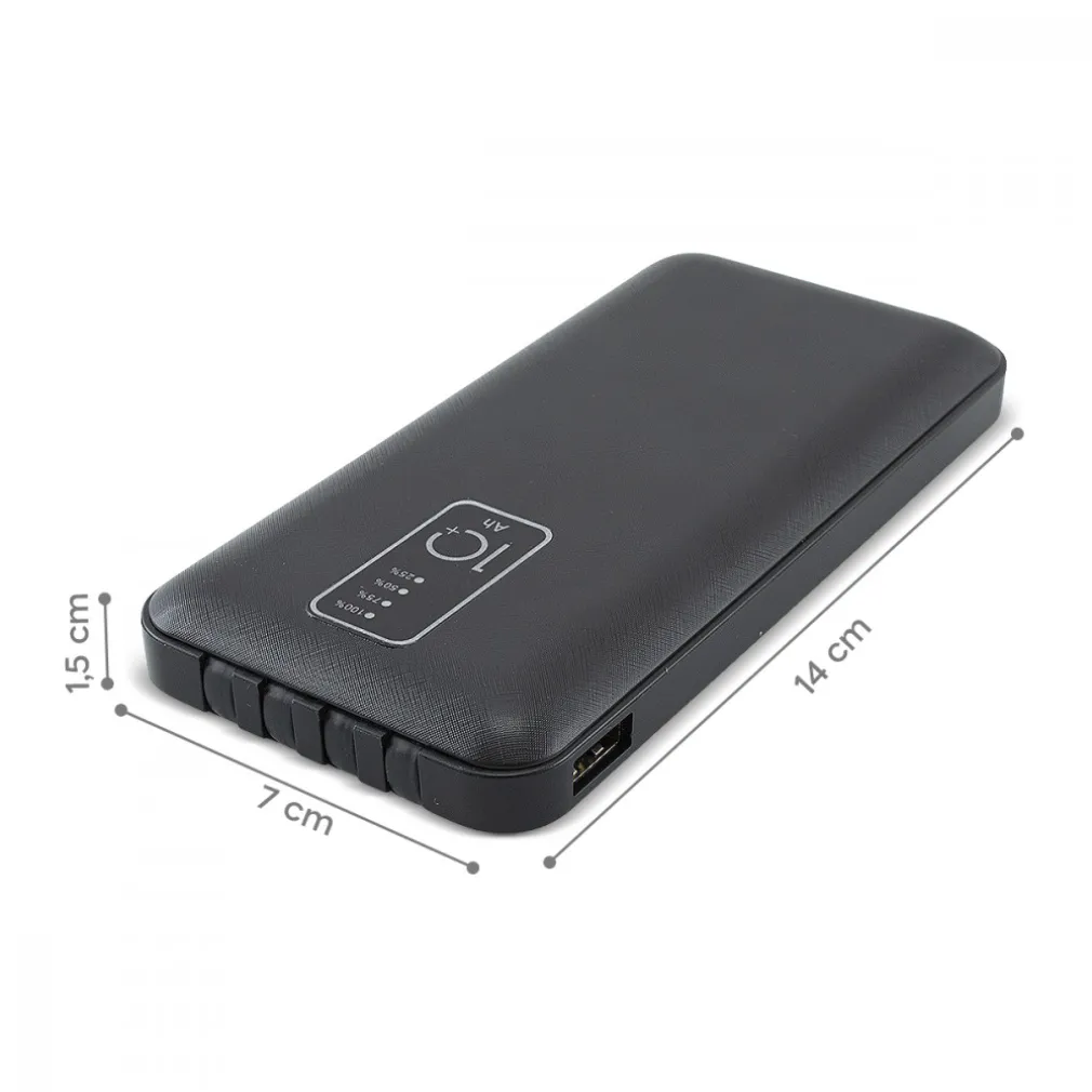POWER BANK 20000mah CARICABATTERIE PORTATILE VELOCE CON 4 CAVI USB CARICA RAPIDA