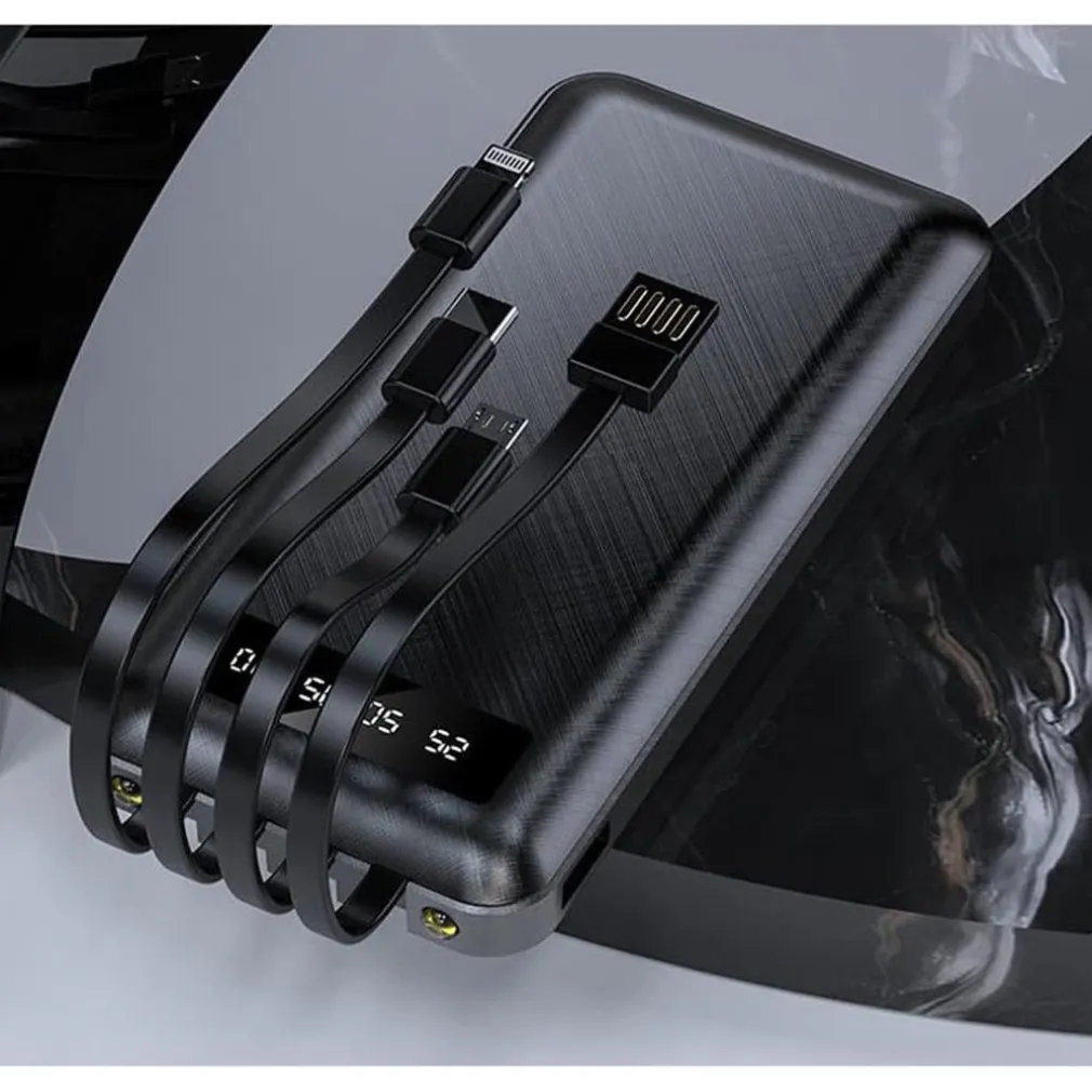 POWER BANK PORTATILE DI GRANDE CAPACITÀ 20000 MAH RICARICA RAPIDA LEGGERO DISPLAY A LED