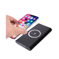 POWER BANK RICARICA WIRELESS FILO 10000mAh BATTERIA ESTERNA SMARTPHONE TABLET IP