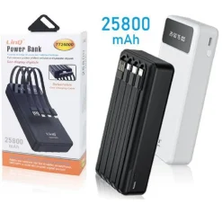 POWERBANK BATTERIA ESTERNA A RICARICA SUPER VELOCE 25800MAH 22.5W 4 CAVI TT26000