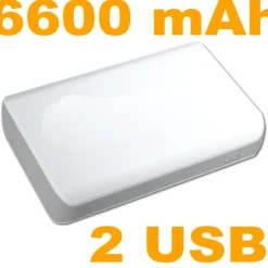 POWERBANK BATTERIA ESTERNA 6600 MAH RICARICA VELOCE DISPOSITIVI CON DOPPIA USB