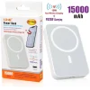 POWERBANK MAGNETICO CON RICARICA WIRELESS 15W QI VELOCE + PD20W 15000MAH TT13809
