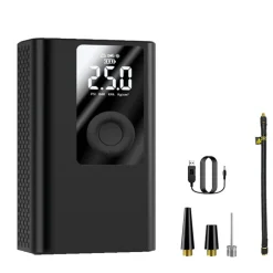 POWERBANK 4000MAH COMPRESSORE D'ARIA A BATTERIA DIGITALE POMPA 5V 2 IN 1 Q-DQ555