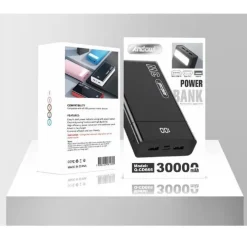 POWERBANK 30000MAH PORTATILE CARICATORE 4 USB TYPE-C MICRO USB DISPLAY Q-CD666
