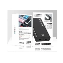 POWERBANK 30000MAH PORTATILE CARICATORE 4 USB TYPE-C MICRO USB DISPLAY Q-CD666