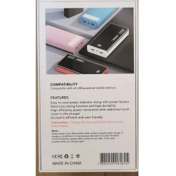 POWERBANK 30000MAH PORTATILE CARICATORE 4 USB TYPE-C MICRO USB DISPLAY Q-CD666