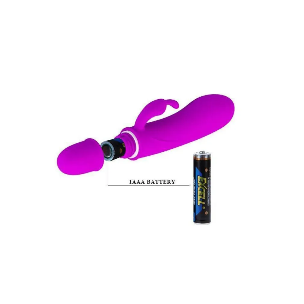 PRETTY LOVE CAESAR VIBRATORE 10 FUNZIONI VAGINA E CLITORIDE RABBIT IN SILICONE