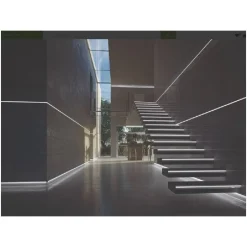 PROFILO AD INCASSO PER CARTONGESSO ALLUMINIO 2 MT CON COPERTURA OPACA AL-18