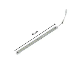 PROFILO ALLUMINIO COMPLETO DI LED 60CM 10W LUCE 6500K 3000K 4000K 3014-12V-60T