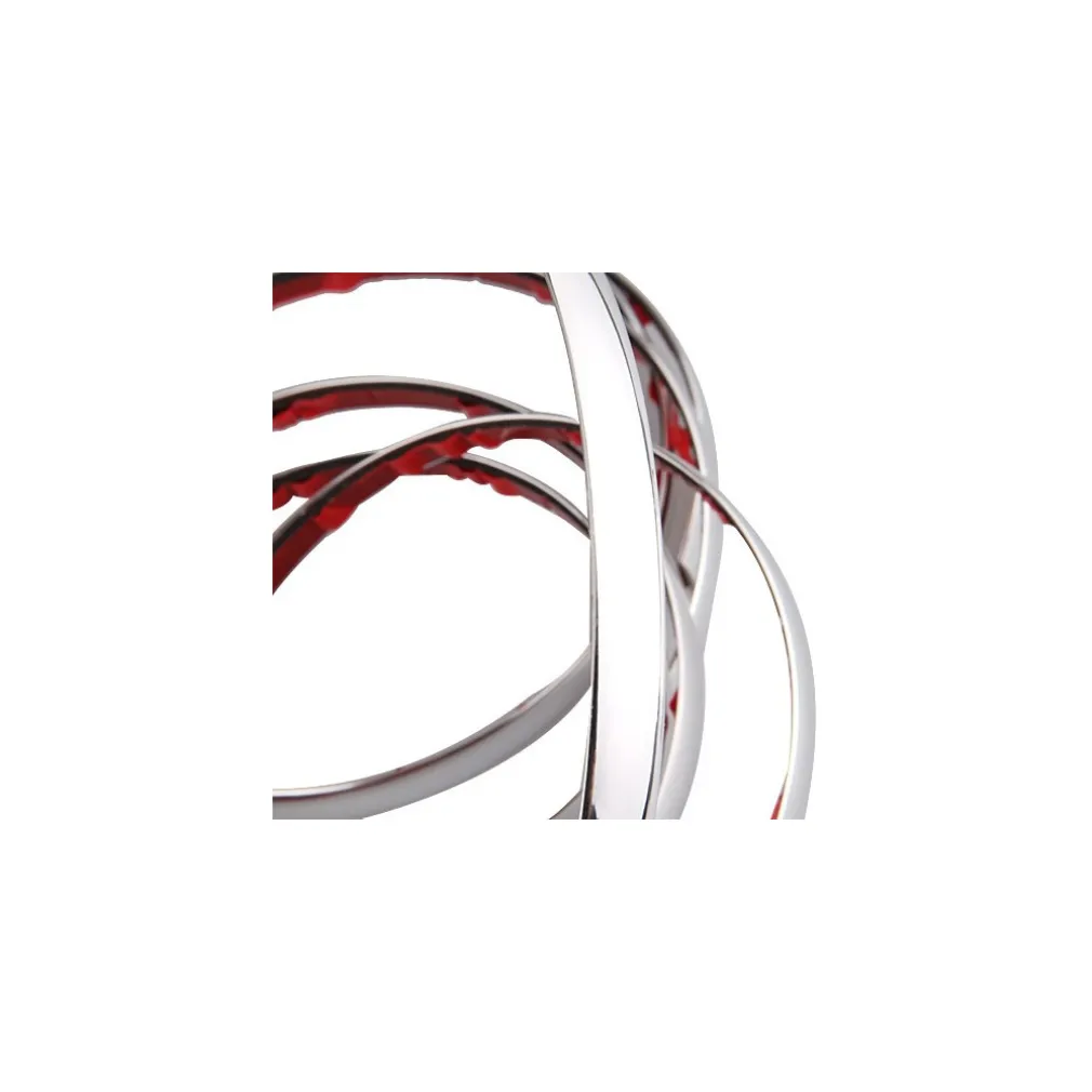 PROFILO CROMATO FASCIA ADESIVA ADESIVO AUTO CAMPER 6 METRI 12 mm IMPERMEABILE