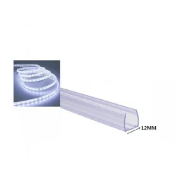 PROFILO IN PLASTICA DA 1MT SENZA COPERTURA PER STRIP LED STRISCE DA 12MM PS-12MM