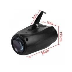 PROIETTORE FARO AIRSHIP 64 LED 10W RGB FASCIO DI LUCE EFFETTI DISCO LASER LUCI