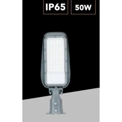 PROIETTORE FARO ARMATURA STRADALE LED 50W CON SNODO DA ESTERNO IP65 LUCE 6500K RL02-50W