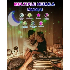 PROIETTORE GALASSIA LUCE NOTTURNA FORMA ASTRONAUTA ALTOPARLANTE BLUETOOTH TELECOMANDO