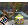 PROIETTORE LUCI EFFETTI LED RGB CIELO STELLATO CASSA BLUETOOTH 10W