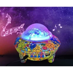 PROIETTORE LUCI EFFETTI LED RGB CIELO STELLATO CASSA BLUETOOTH 10W