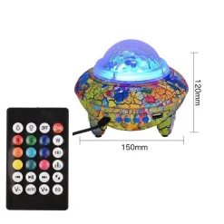 PROIETTORE LUCI EFFETTI LED RGB CIELO STELLATO CASSA BLUETOOTH 10W