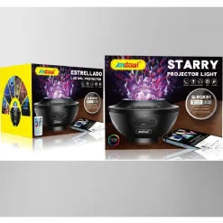 PROIETTORE PER ALTOPARLANTI WIRELESS RICARICABILE PORTATILE Q-RGK01 STARRY GALAXY