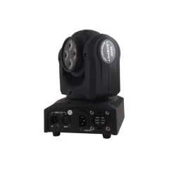 PROIETTORE RGB TESTA ROTANTE DOPPIO LED EFFETTI DISCO DJ LUCE FLASH STROBO FARO