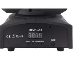 PROIETTORE RGB TESTA ROTANTE DOPPIO LED EFFETTI DISCO DJ LUCE FLASH STROBO FARO