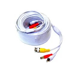 PROLUNGA 50 METRI CAVO PER TELECAMERA VIDEO SORVEGLIANZA BNC ALIMENTAZIONE RCA