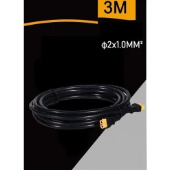 PROLUNGA CAVO 3 METRI PER FARO FARETTO SOLARE CONNETTORE DI GIUNZIONE IP65 CV-3M