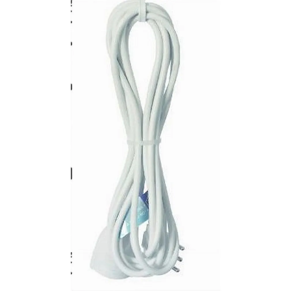 PROLUNGA LINEARE CAVO 5MT 90° CON SPINA 16A PRESA UNIVERSALE SCHUKO BIANCA 83288