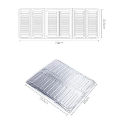 PROTEZIONE FORNELLI A 3 LATI PARASCHIZZI OLIO FRITTURA CUCINA PANNELLI ISOLANTI