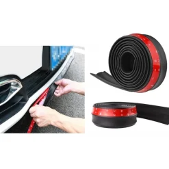 PROTEZIONE GUARNIZIONE ADESIVA 2MT 22MM AUTO SPOILER PARAURTI PORTIERA GOMMA PARACOLPI