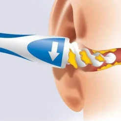 PULISCI PULITORE PER ORECCHIE ELIMINA RIMUOVI LEVA CERUME COTTON FIOC A SPIRALE