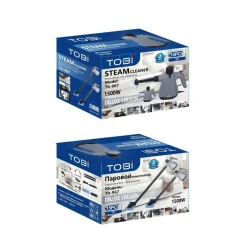 PULITORE A VAPORE PORTATILE 1500W CON 15 ACCESSORI PER PULIZIA PROFONDA CUCINA BAGNO AUTO