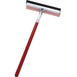 PULIVETRO AUTO 25 CM MANICO LEGNO SPUGNA GOMMA PER MOSCERINI PULIZIA PARABREZZA